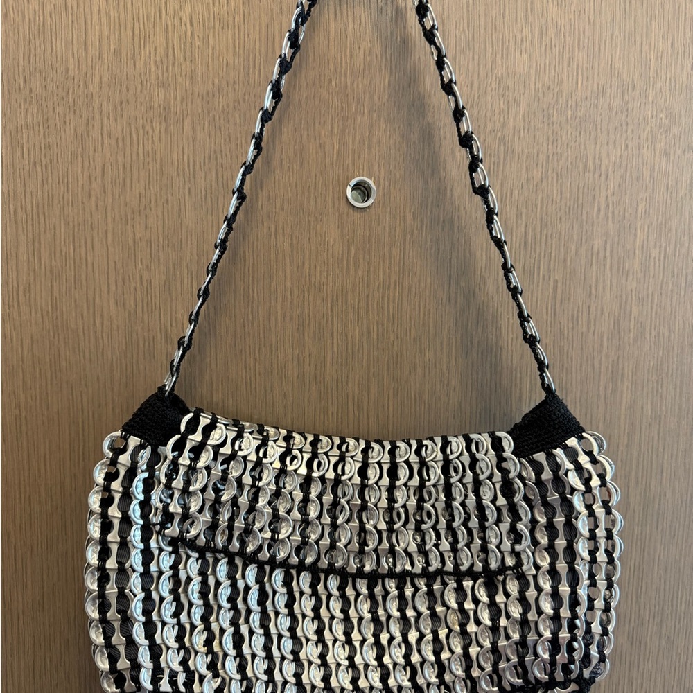 Handmade Pop Top Bag - Up cycled Aluminum Soda Tab Purse